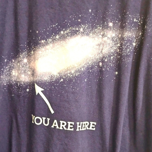 VINTAGE "You are here" Galaxy Tee as seen in Can't Buy me Love w Patrick Dempsey - Picture 2 of 10